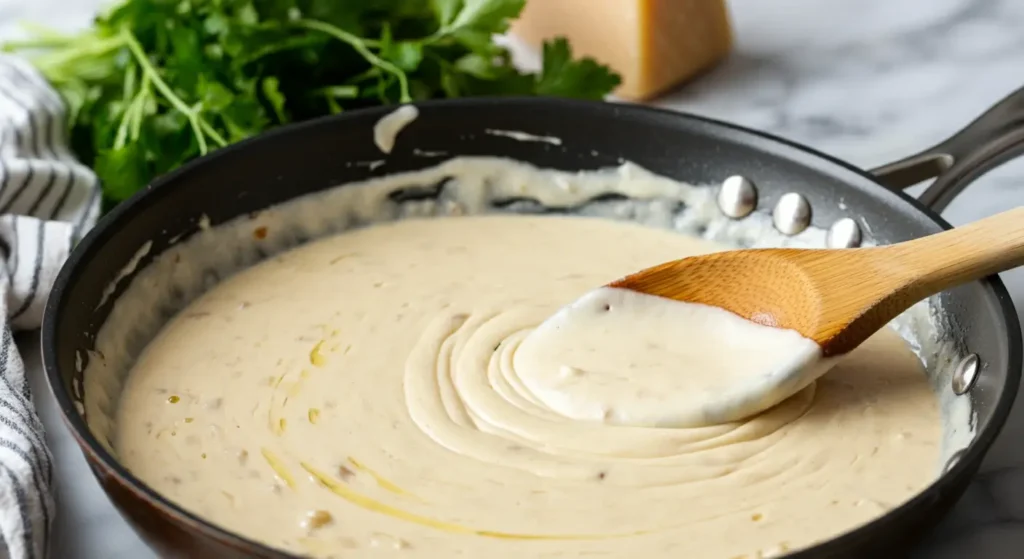 Creamy-Pasta-Sauce-in-Skillet