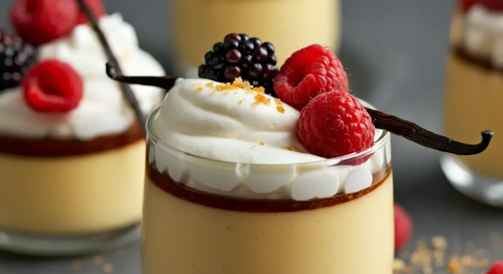 Elegant-Vanilla-Bean-Custard-with-Fresh-Berries