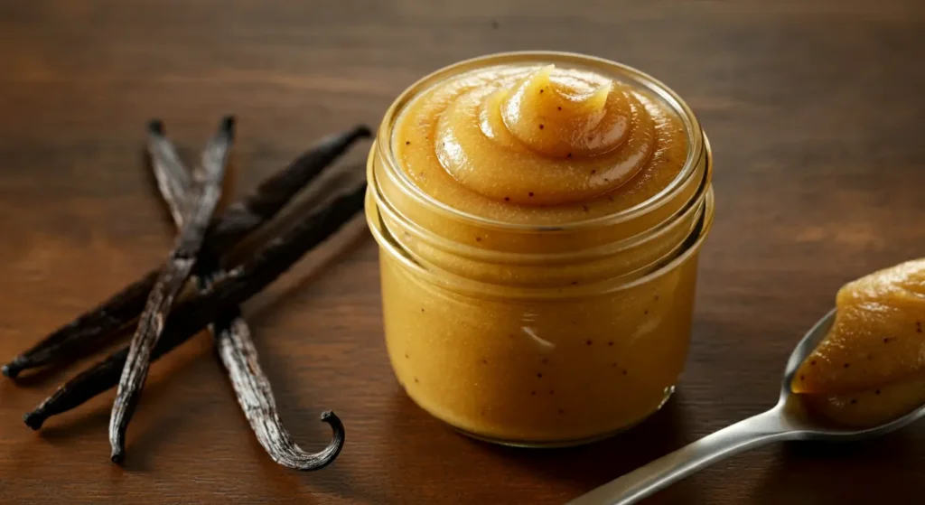 Jar-of-Golden-Vanilla-Paste-with-Vanilla-Beans