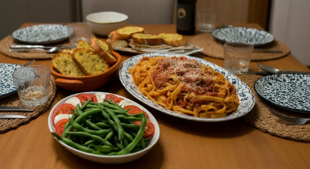 Pasta-Weesie-Serving-Setup