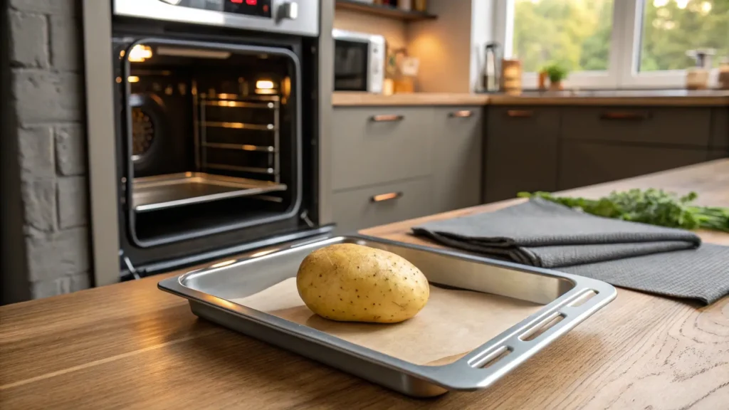 Follow this simple guide for baking potatoes without foil. Learn how to prepare and bake potatoes for a crispy, delicious result.