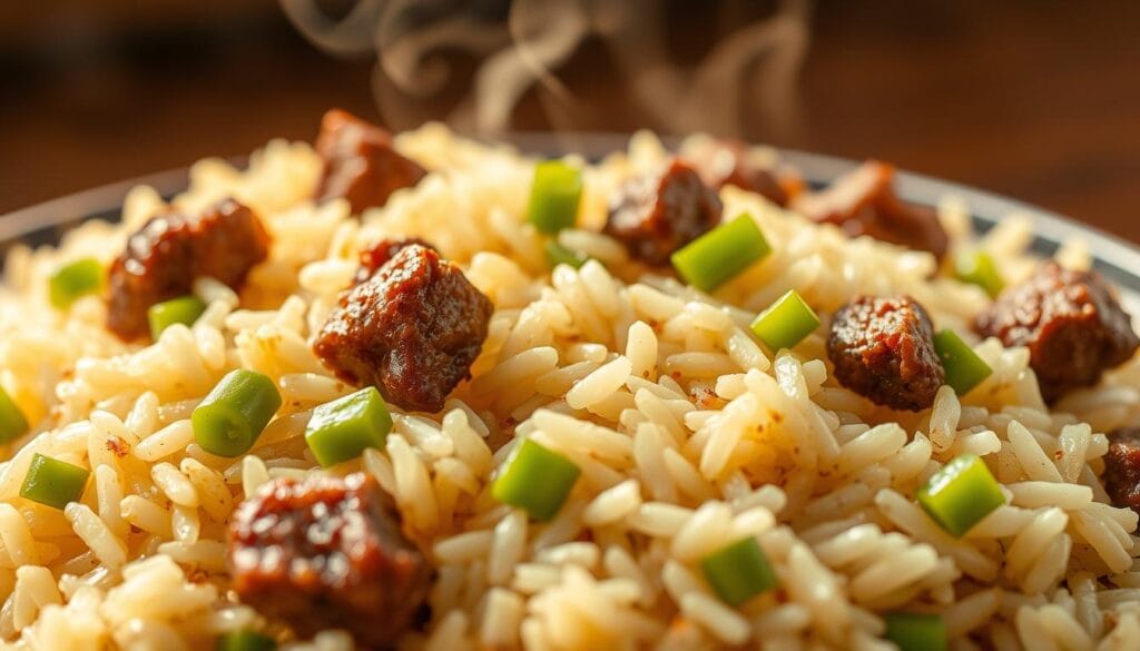 Beef Pepper Rice texture Beef Pepper Rice texture