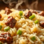 Beef Pepper Rice texture