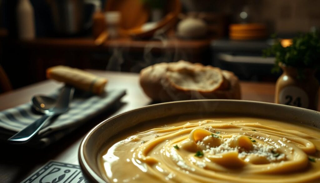 Creamy Alfredo Lasagna Soup