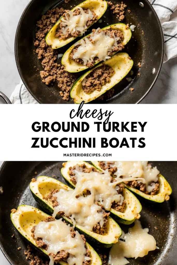Cheesy-Ground-Turkey-Zucchini-Boats-Recipe