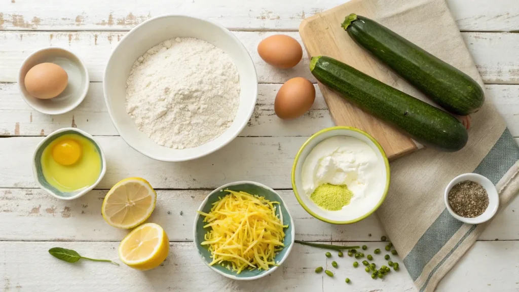 lemon zucchini bread ingredients