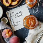 Printable recipe card for 3-Ingredient Peach Jam