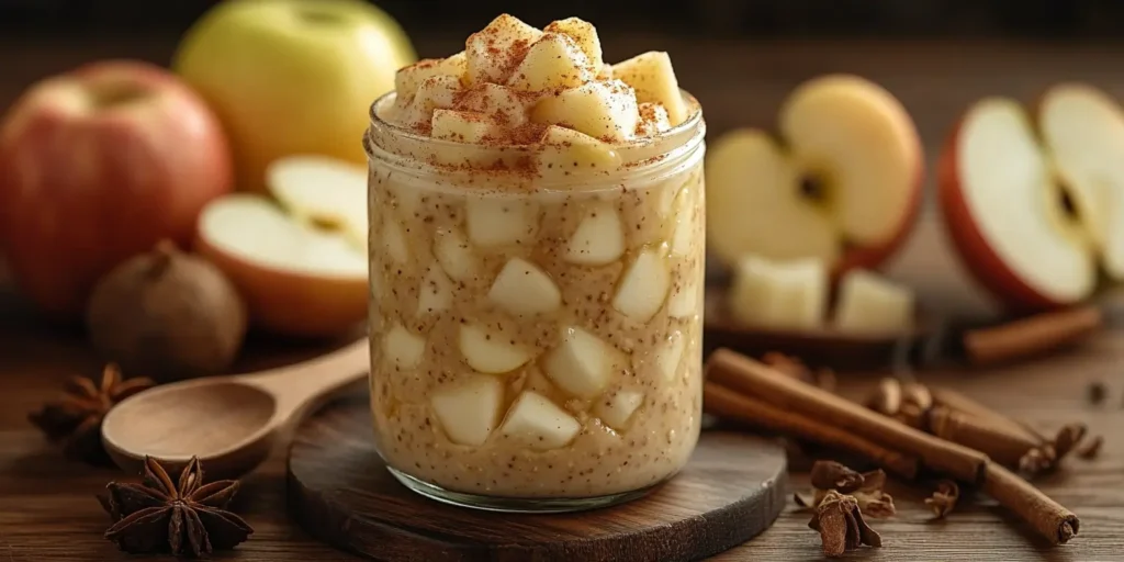 Apple-Pie-Overnight-Oats-with-Chia-and-Yogurt-Recipe