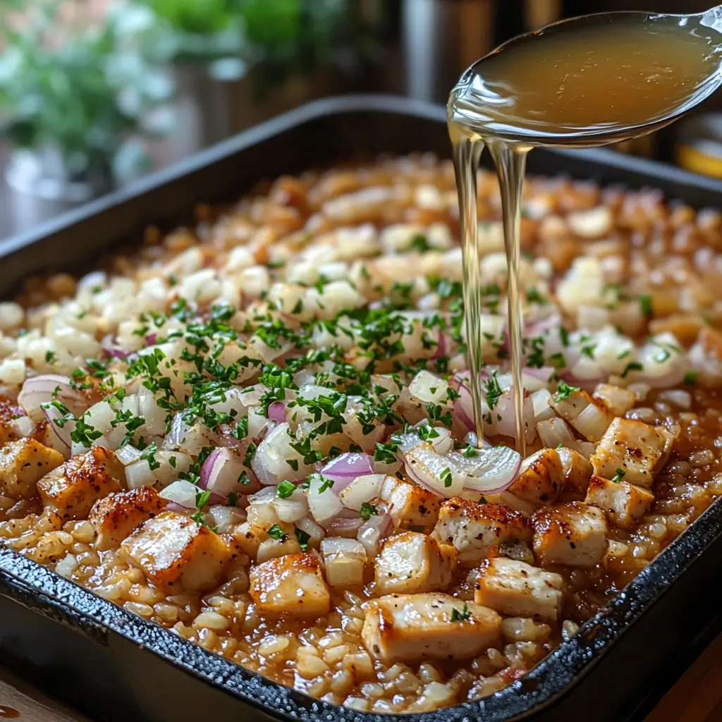 Chicken-Rice-Onion-Casserole-Recipe