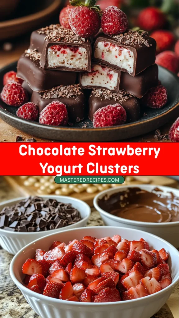 Chocolate-Strawberry-Yogurt-Clusters