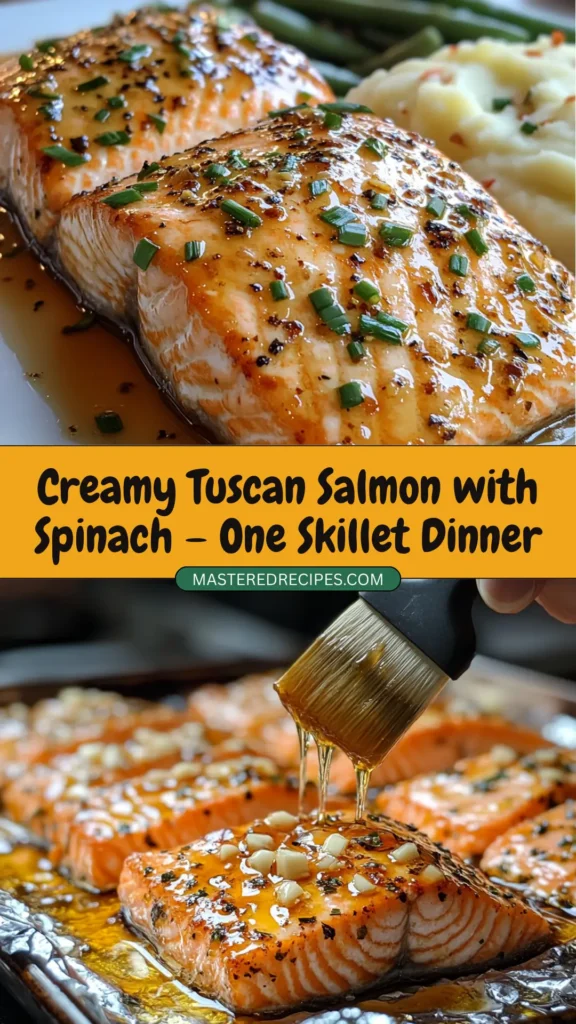Creamy-Tuscan-Salmon-with-Spinach-–-One-Skillet-Dinner