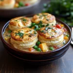 Crockpot-Chicken-Pot-Pie-with-Golden-Biscuits-Final-Dish