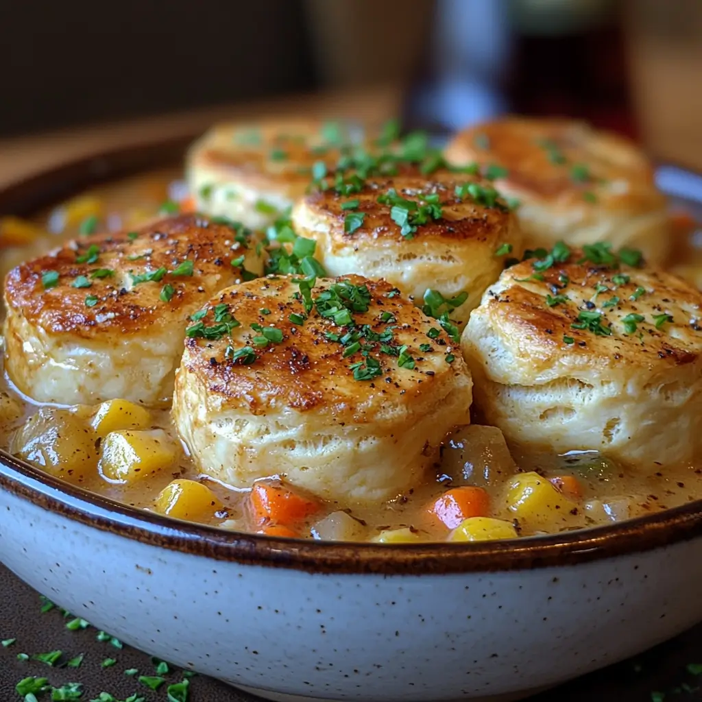 Crockpot-Chicken-Pot-Pie-with-Golden-Biscuits-Recipe