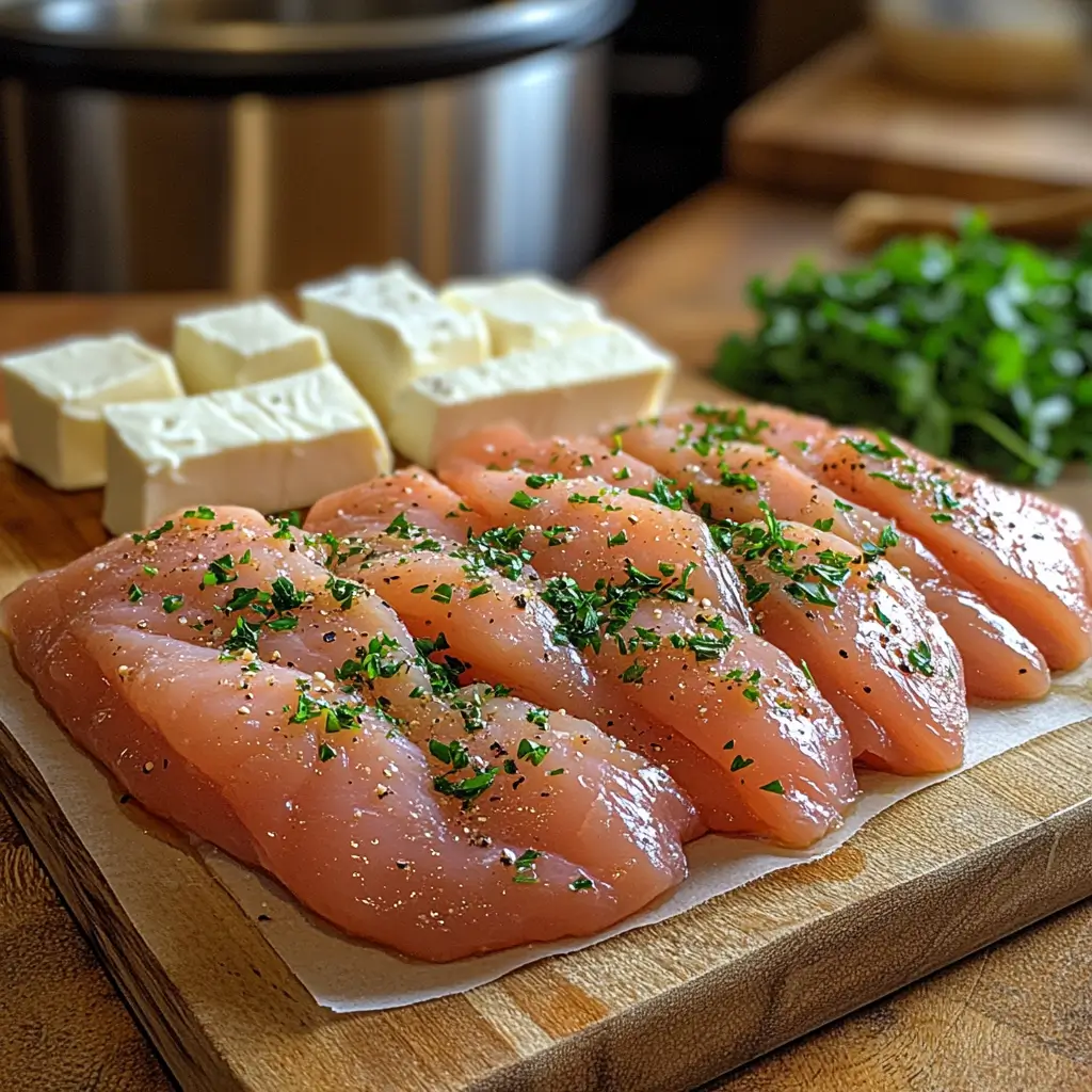 Effortless-Creamy-Ranch-Chicken-Crockpot-Preparation
