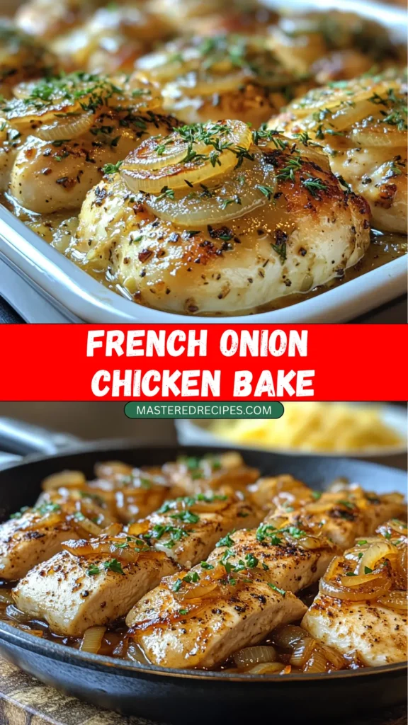 French Onion Chicken Bake