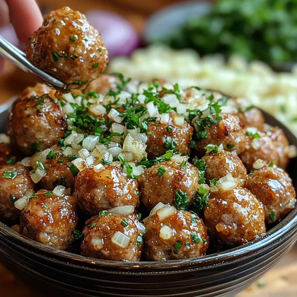 Mini-Salisbury-Meatballs-Recipe-Ingredients