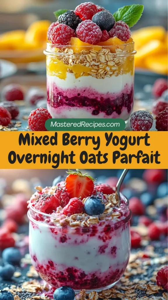 Mixed-Berry-Yogurt-Overnight-Oats-Parfait-Kid-Friendly-Breakfast