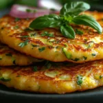Zucchini Pancakes final dish