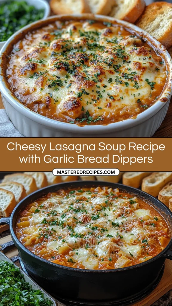 Cheesy-Lasagna-Soup-Recipe-with-Garlic-Bread-Dippers