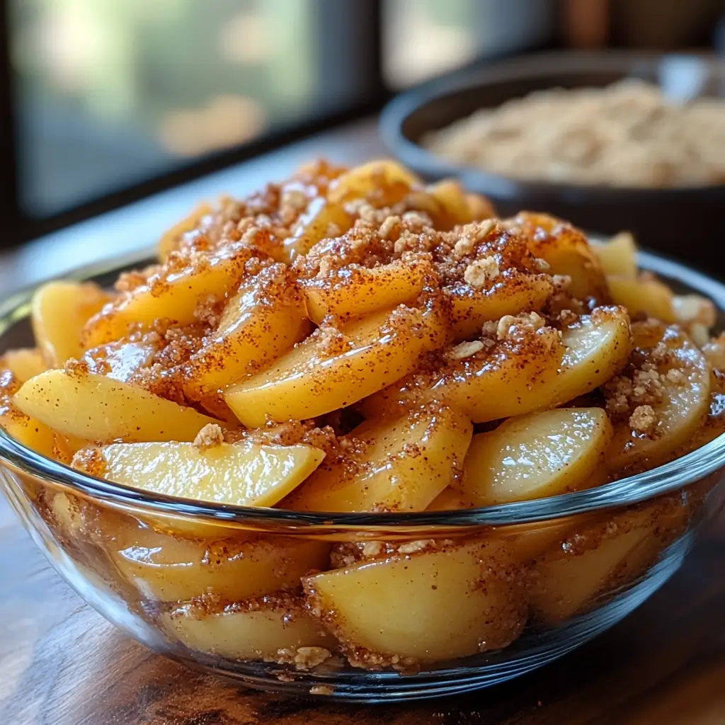 Easy-Homemade-Apple-Crisp-with-Golden-Cinnamon-Crumble-Preparation