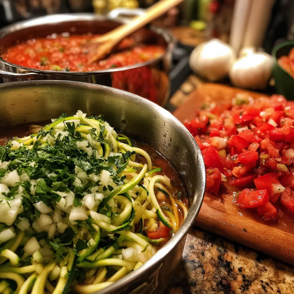 Gluten-Free-Lasagna-Soup-with-Zucchini-Noodles-Preparation