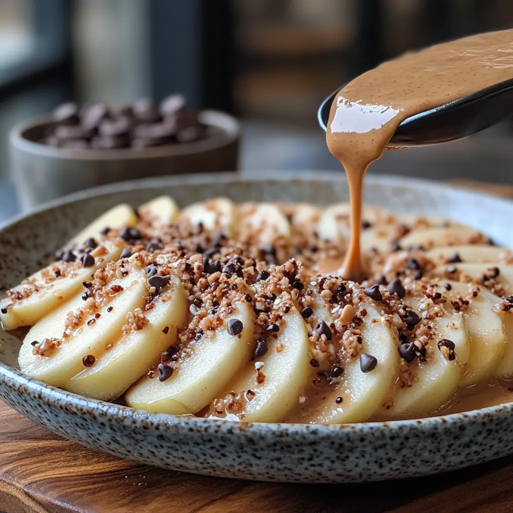 Healthy-Apple-Nachos-with-Peanut-Butter-Drizzle-Preparation