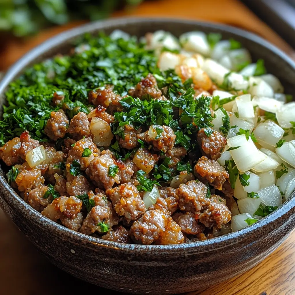 Mediterranean-Meatloaf-with-Garlic-Herb-Sauce-Preparation
