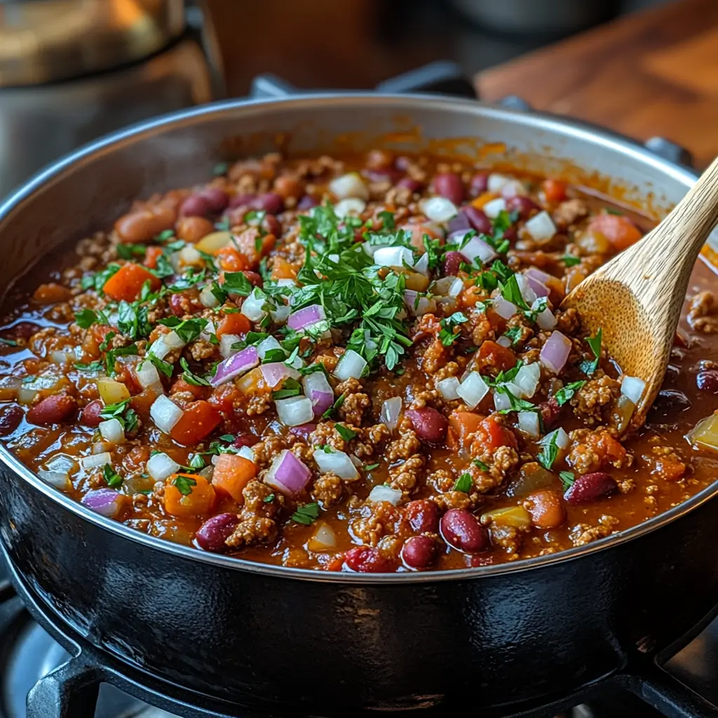 One-Pot-Hearty-Chili-Recipe-Preparation