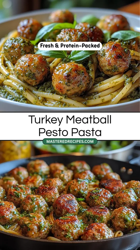 Turkey-Meatball-Pesto-Pasta