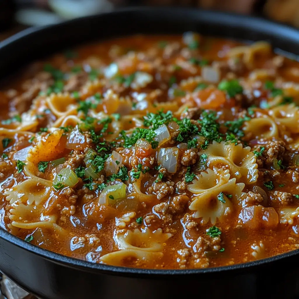 Cheesy-Lasagna-Soup-Preparation