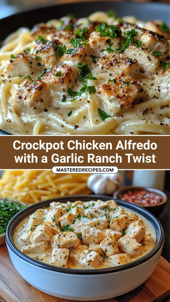 Crockpot-Chicken-Alfredo-with-a-Garlic-Ranch-Twist