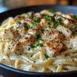 Crockpot-Chicken-Alfredo-with-a-Garlic-Ranch-Twist-Final-Dish