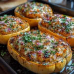 Italian-Stuffed-Butternut-Squash-Boats-Final-Dish