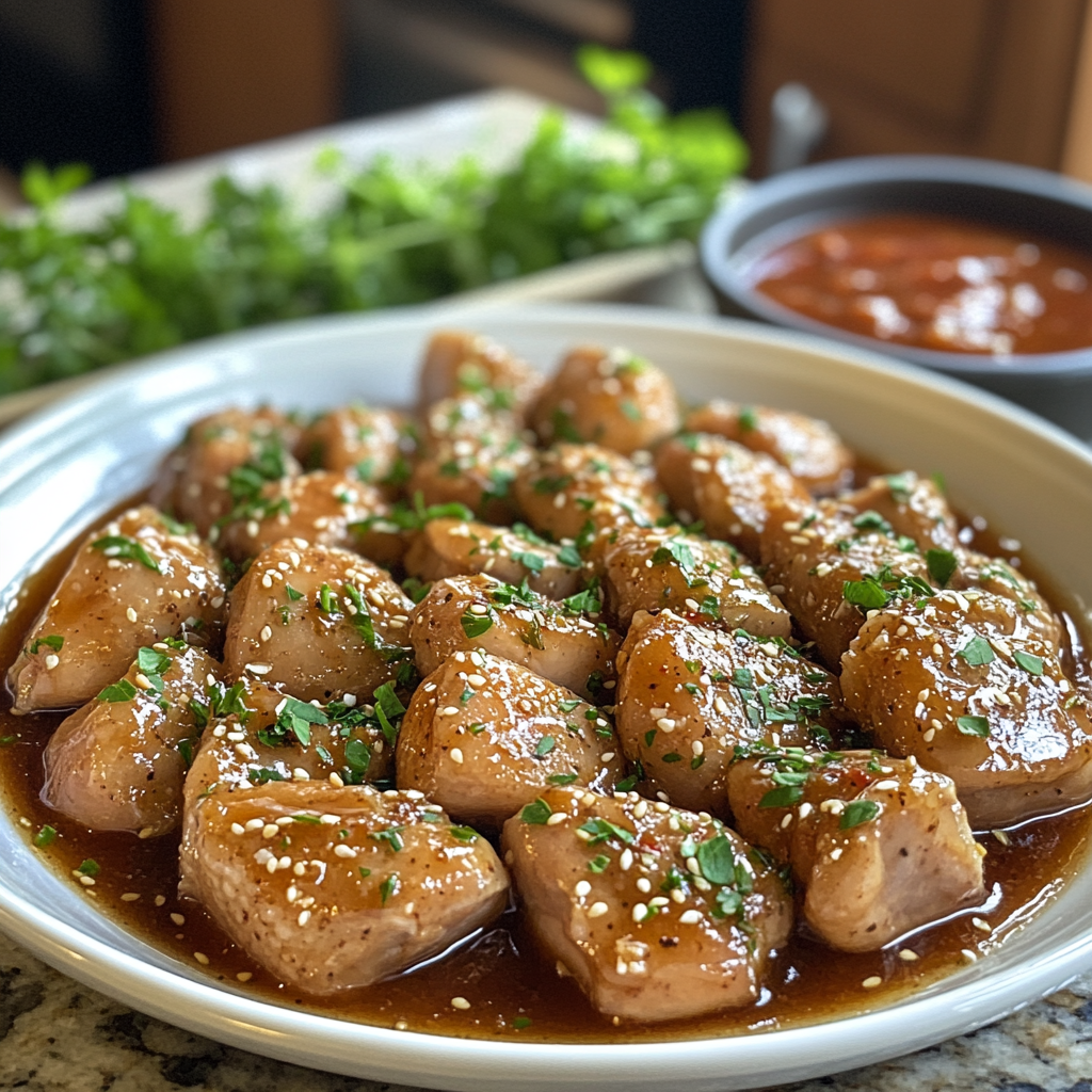 Juicy-Honey-Garlic-Chicken-in-the-Crockpot-Preparation