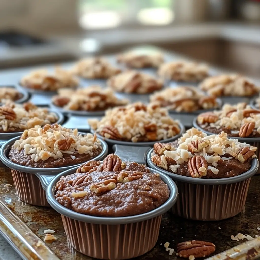 Mini-German-Chocolate-Cakes-for-Individual-Servings-Preparation