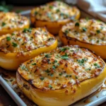 Cheesy-Garlic-Stuffed-Butternut-Squash-Recipe-Final-Dish