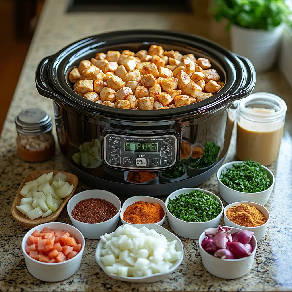 Crockpot-Coconut-Chicken-Tikka-Masala-Preparation