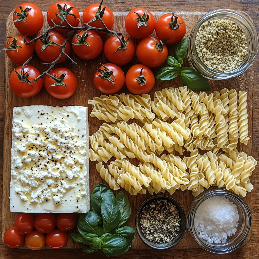 Crockpot-Feta-Pasta-Ingredients