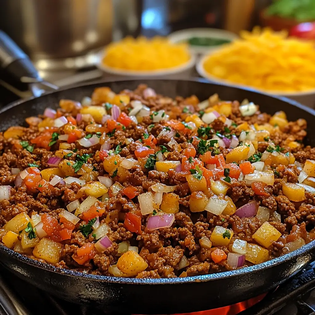 Crockpot-Taco-Hashbrown-Casserole-Preparation