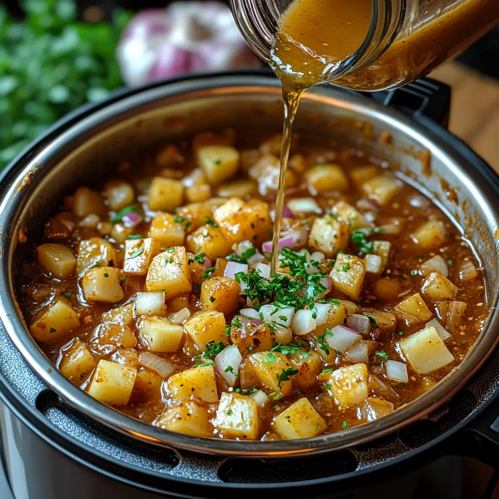 Instant-Pot-Potato-Soup-Preparation