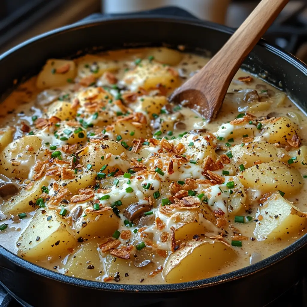 One-Pot-Loaded-Potato-Soup-Preparation