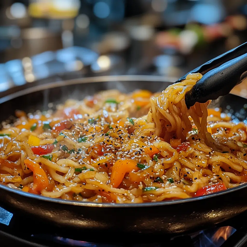 Quick-Udon-Noodles-Stir-Fry-with-Vegetables-Preparation