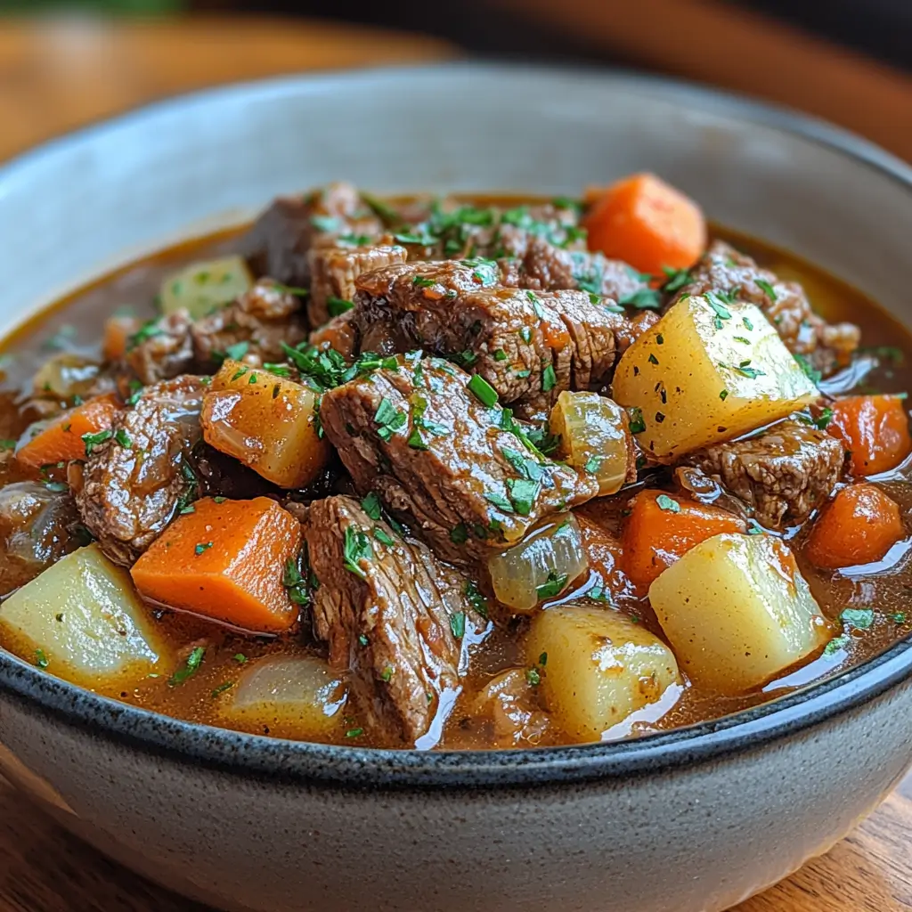 Slow-Cooker-Beef-Stew-with-Garlic-Fresh-Herbs-Dish