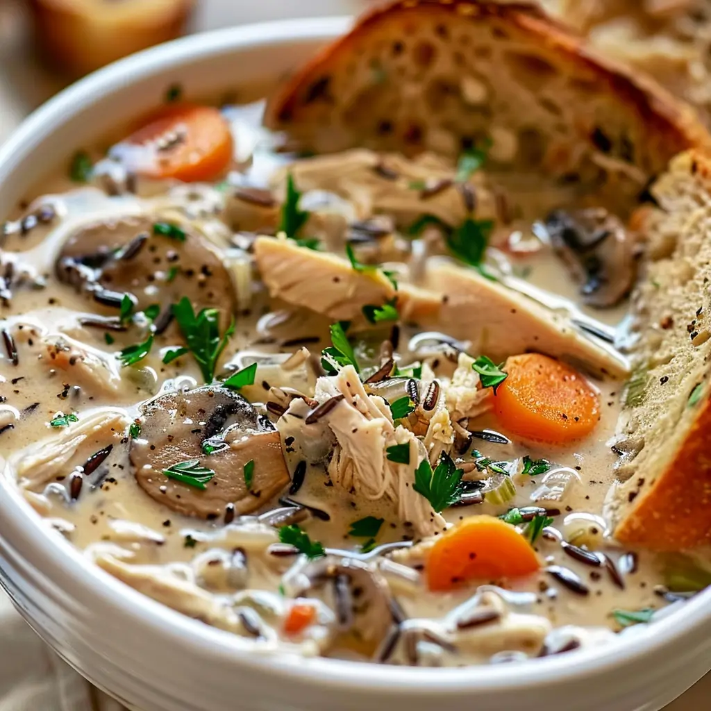 crockpot-creamy-chicken-mushroom-wild-rice-soup-final-dish