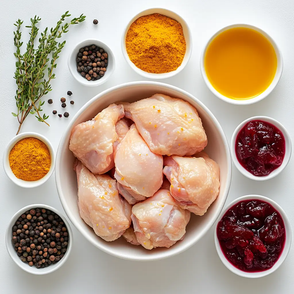Crockpot Cranberry Glazed Chicken Ingredients