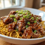 Crockpot Honey Garlic Chicken & Noodles Recipe