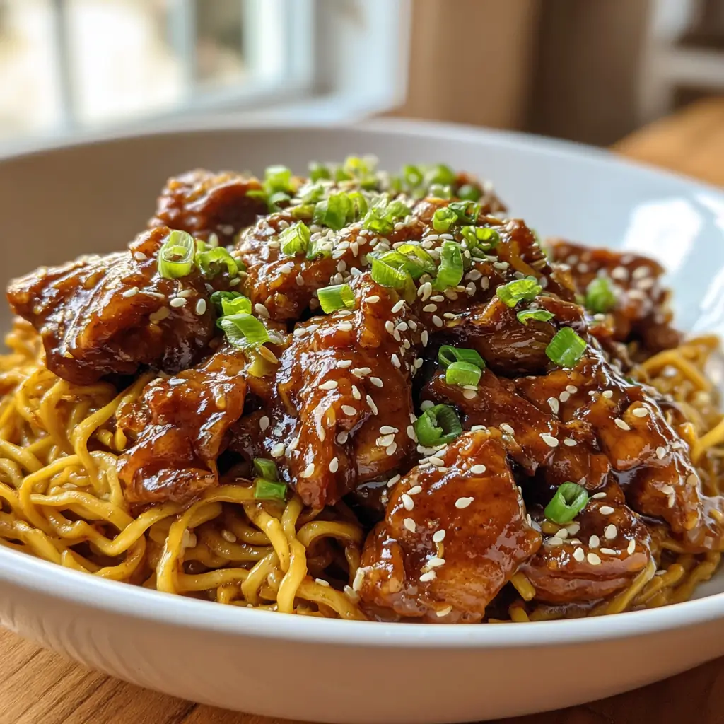 Crockpot Honey Garlic Chicken & Noodles | Easy Comfort Recipe
