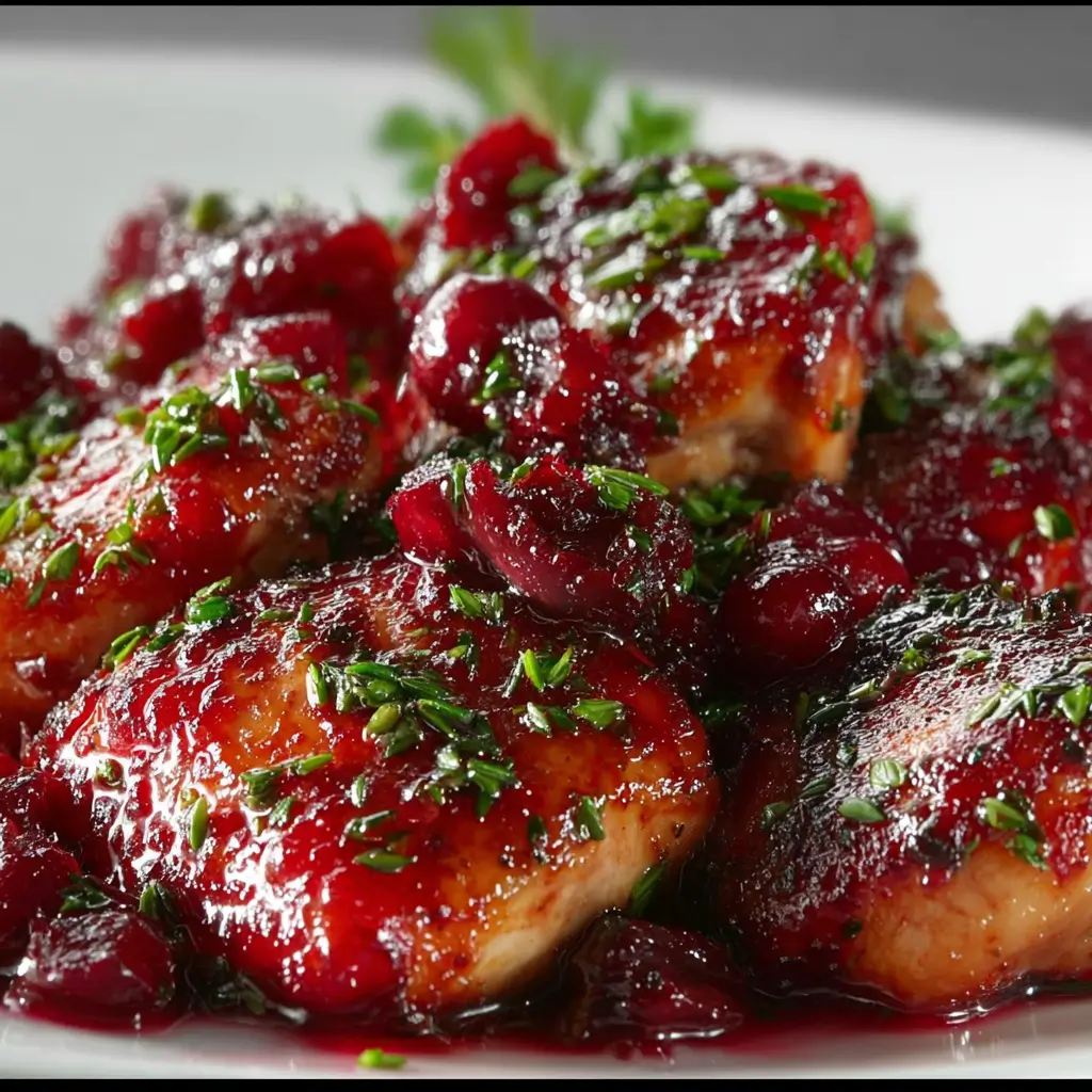 Holiday Cranberry Herb Chicken Recipe