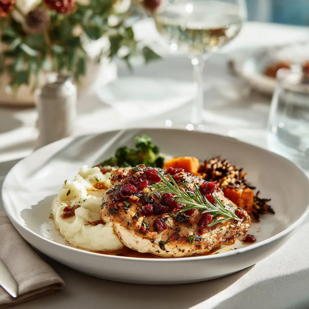 Holiday Cranberry Herb Chicken Feast Serving Ideas