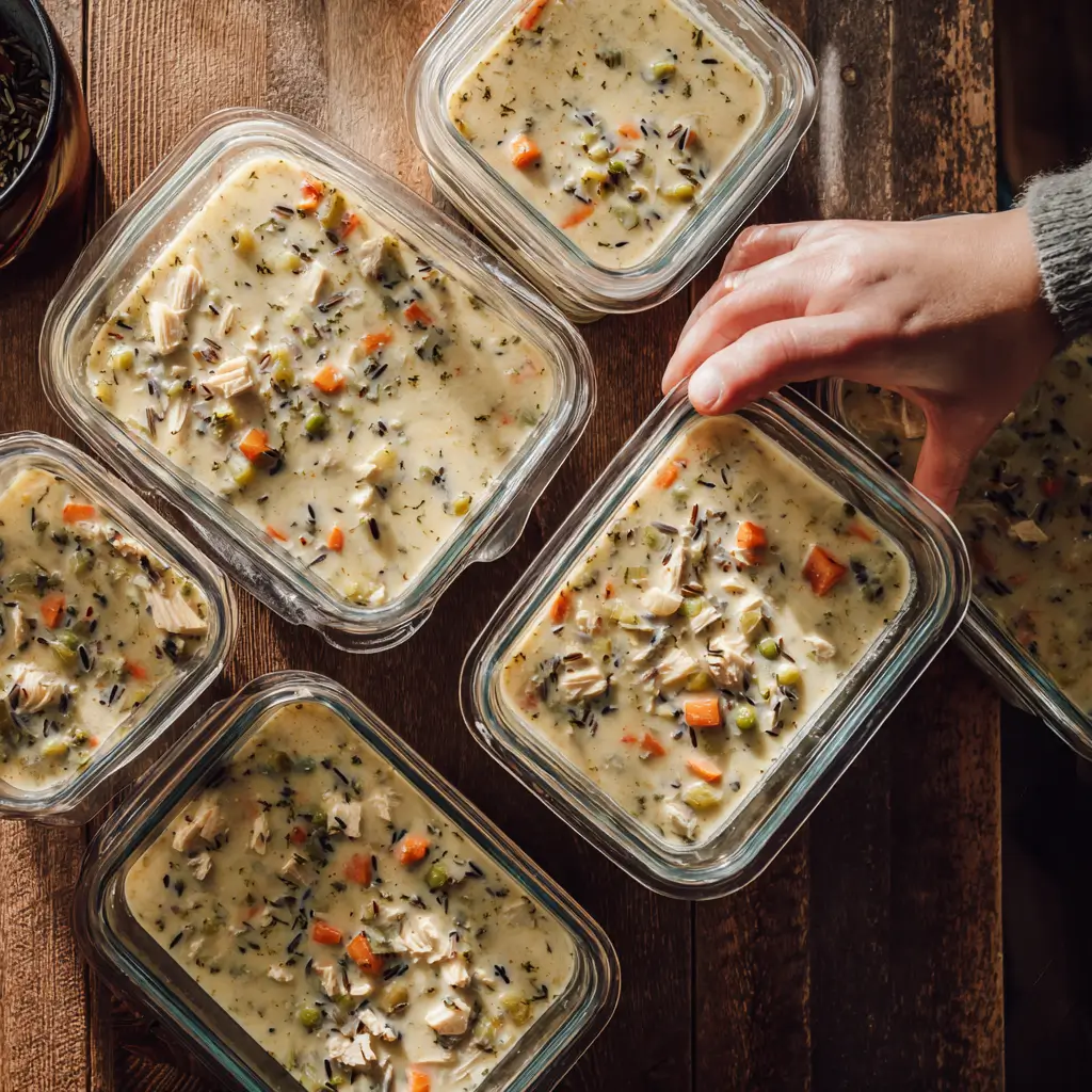 Leftover Turkey & Wild Rice Creamy Soup - Mastered Recipes
